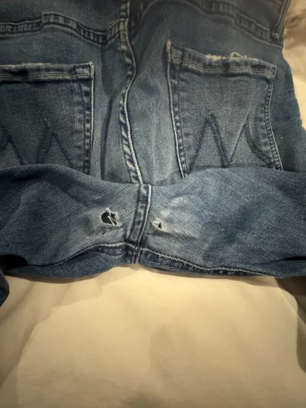 MOTHER Jeans, 3 pair of well worn, distressed jeans - Picture 15 of 15